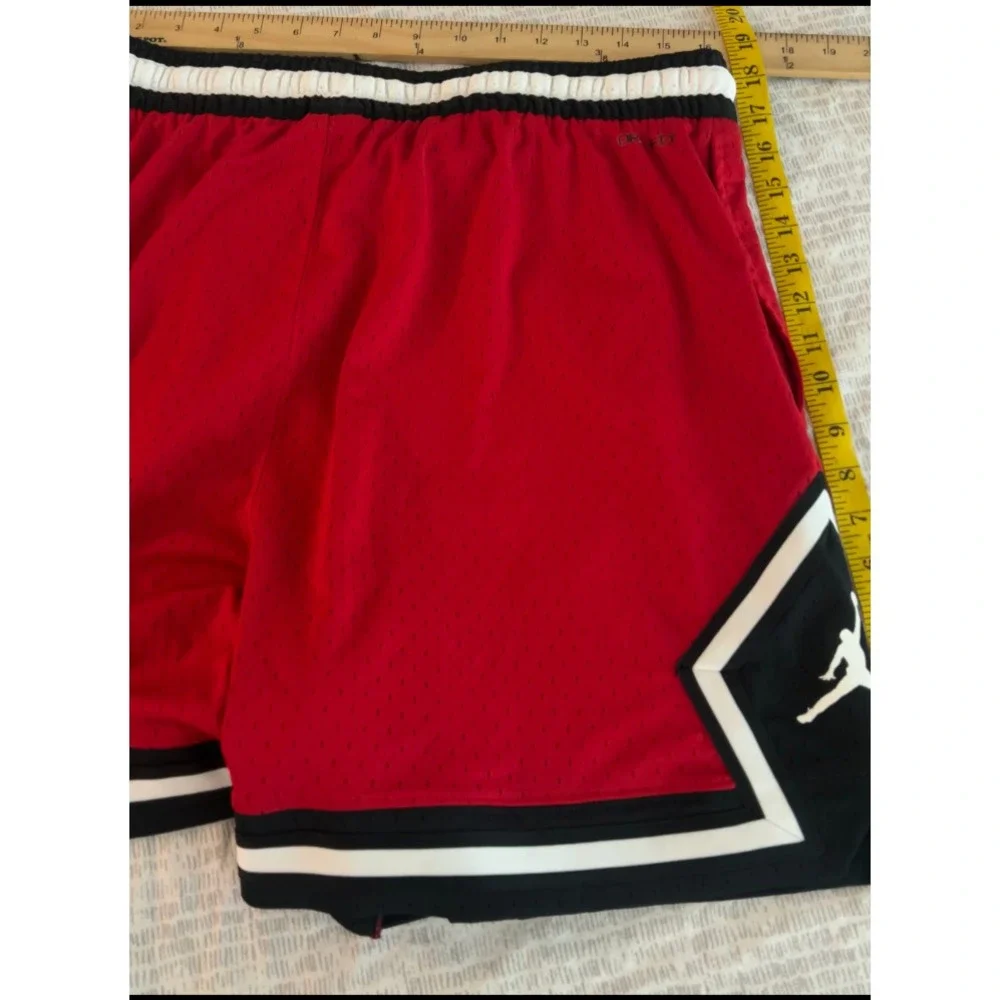 Nike Jordan Sport Men's Dri-FIT Diamond Shorts Fight Size 2XL RED/Mint Foam